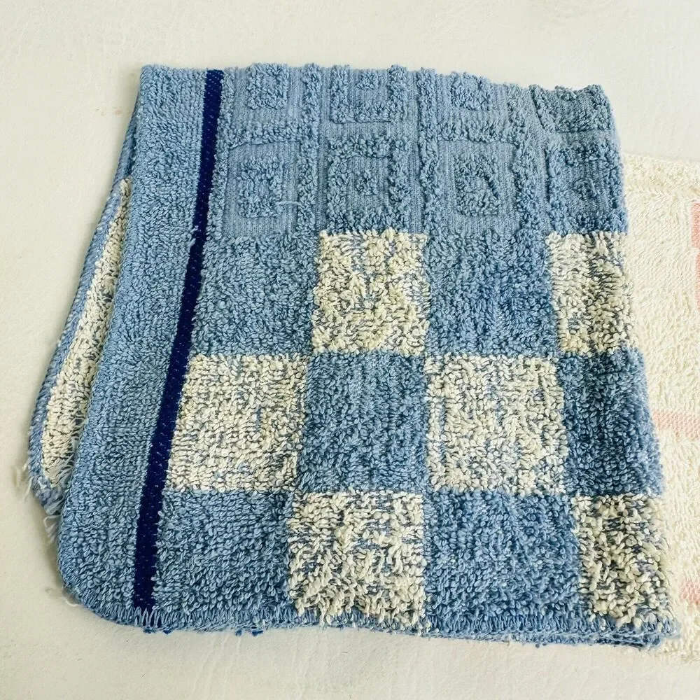 Vintage Cannon Cotton Wash Cloths Lot‎ of 3 Bathroom Made In USA Textured NWOT